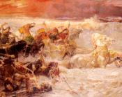 Pharaoh's Army Engulfed by the Red Sea - 费德里科·亚瑟·布里奇曼